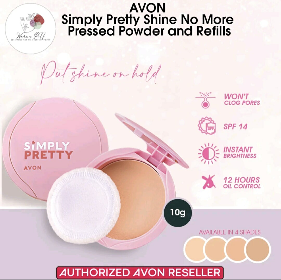AVON Simply Pretty Shine No More Pressed Powder